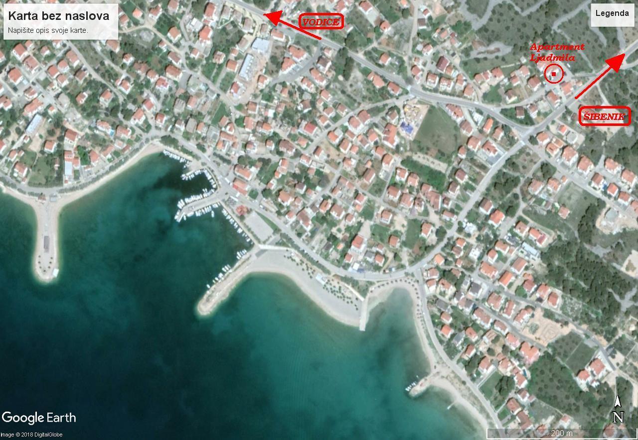 Apartment Ljudmila Vodice Eksteriør billede